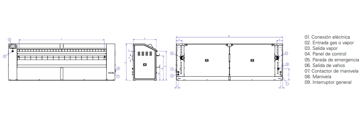 table-4 planchas industriales para ropa