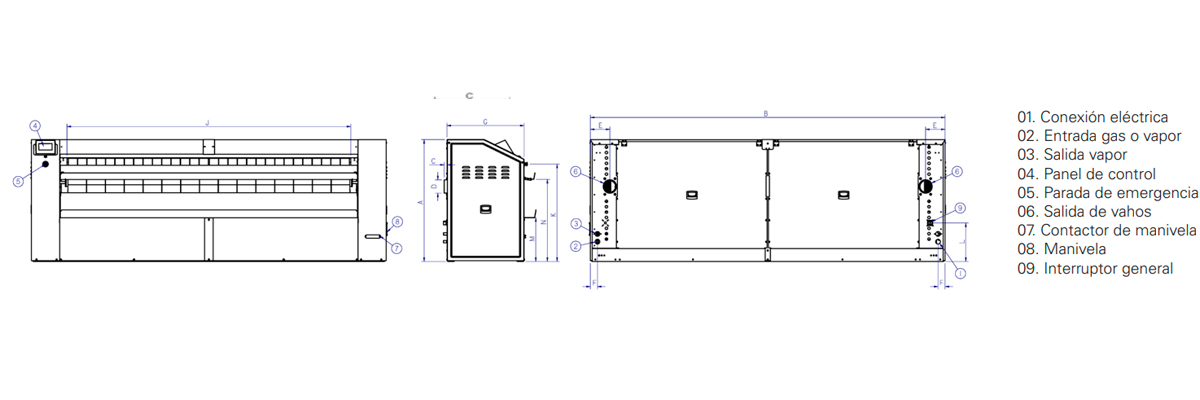table-5 planchas industriales para ropa